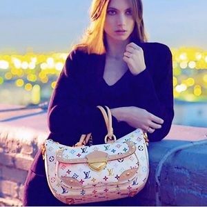 Authentic Rare LOUIS VUITTON White Monogram Multicolor Rita Bag 🥰